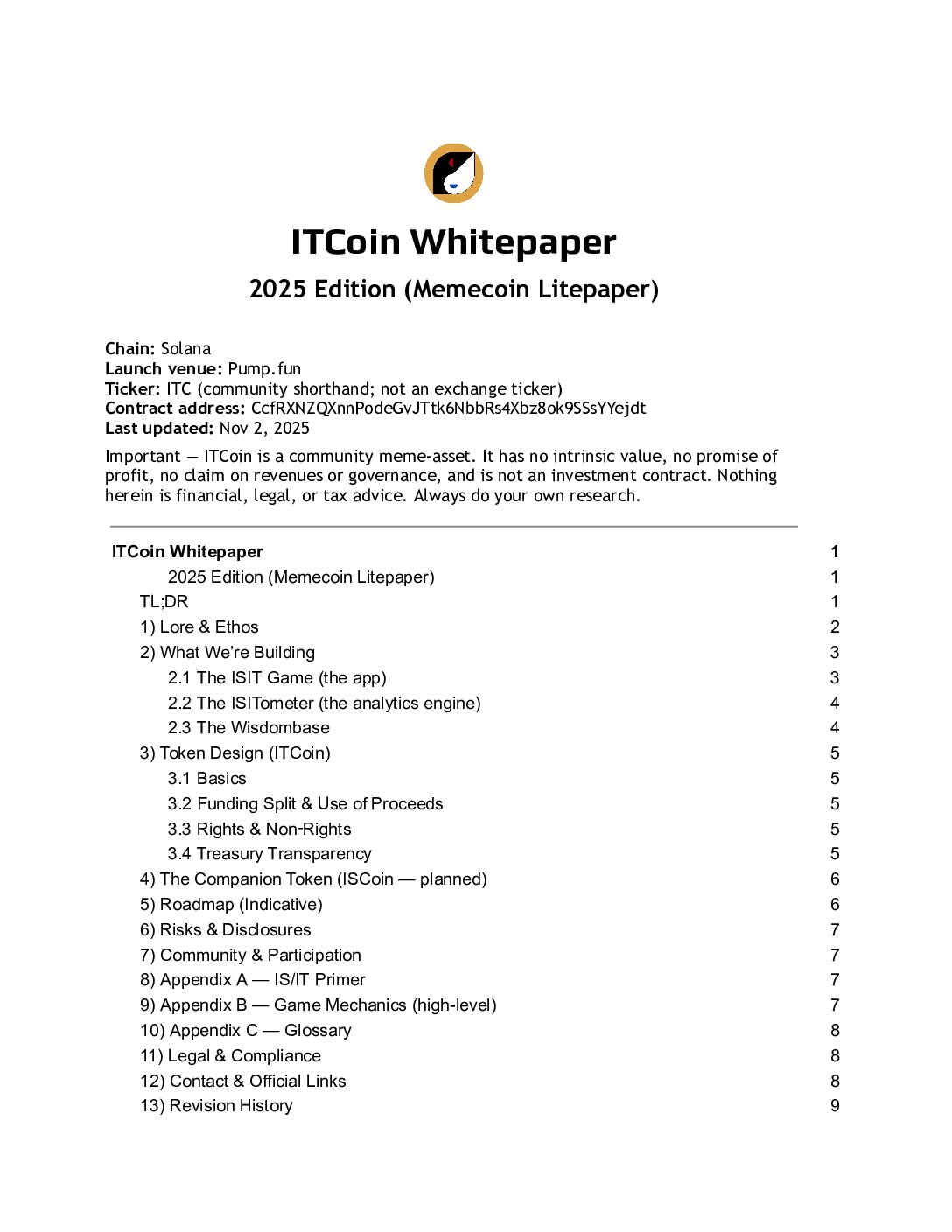 ITCoin Whitepaper